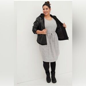 NWT Torrid Women’s Super Soft Plush Long Sleeve Crew Neck Skater Dress Size 1X